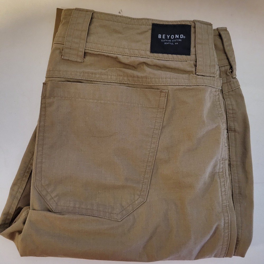 Beyond Clothing K5 Makers Cargo Ripstop Pants Men Size 34x35 Long Brown